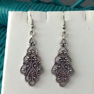 New Silver Dangle Earrings